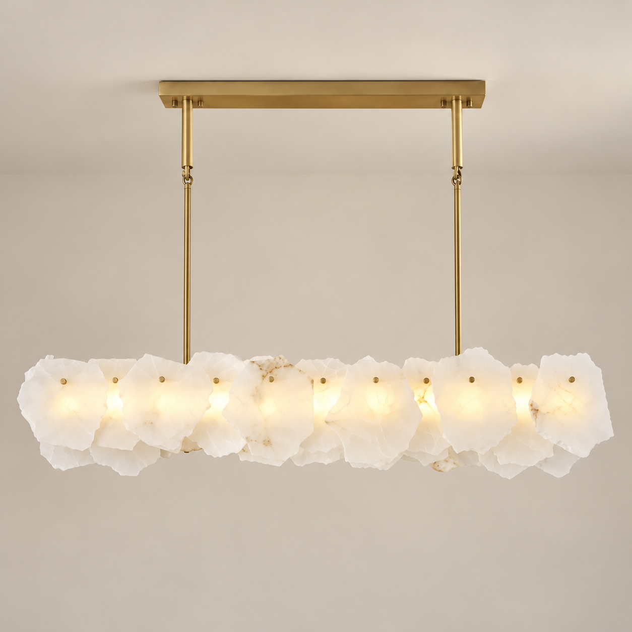 Wavreniar linear alabaster chandelier GAW-LT-0005